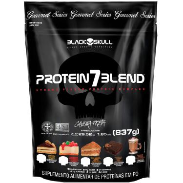 Imagem de Protein 7 Blend Gourmet Refil - Blend Proteínas - 837g Refil Protein 7 Gourmet Chocobrownie 837g