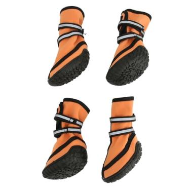 Imagem de YOUTHINK Botas de Cachorro Reflexivas Proteção Anti-slippfal para Cães de Tamanho Médio, 4 Sapatos de Embalagem Ao Ar Livre (Xxl)
