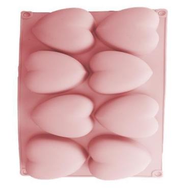 Imagem de Forma Silicone Coração 8 Cavidades Doce Gourmet Chocolate - Udlandia