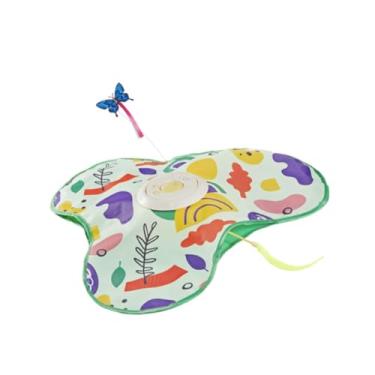 Imagem de Generic Brinquedo interativo para gatos, ratos que rangem, brinquedos divertidos e divertidos com movimento e penas para gatos gatinhos dentro de casa, Verde