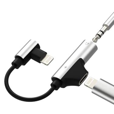Imagem de Adaptador Lightning para conector de fone de ouvido de 3,5 mm (2 em 1) para iPhone 14 13 Pro Max Dongle AUX divisor de carregador de cabo de áudio para Apple MFI certificado para conector iPad