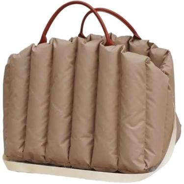 Imagem de Impulsionador De Cão Para Mar Para Pet Canil Bolsa Para Cão Pequeno Gato Viagem Carro Portátil Para Assento Transportadores Portáteis Antiderrapantes Carro De Cachorr, Lights Brown, L(55x42x42cm)