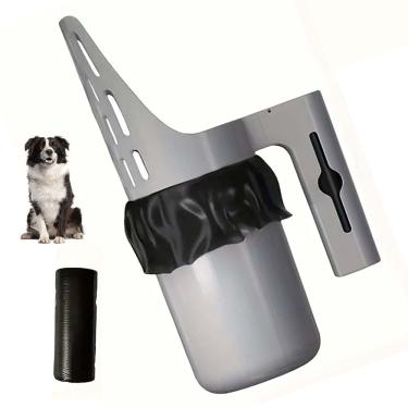 Imagem de Coletor de Fezes Coco Pet Cachorro Cao Gato Pa Higienica Saquinho Limpeza Caixa de Areia Passeio Rua Animal de Estimaçao