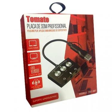 Imagem de Placa de Som USB 3.0 com 3 Saídas P2 - Tomate MST-007