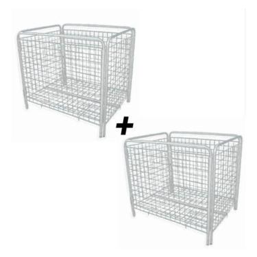 Imagem de 2 Cesto Porta Expositor Fraldas Farmácia Bola Utilidades - Nacional,  