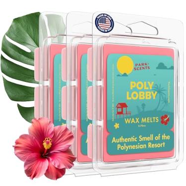 Imagem de Park Scents Poly Lobby – Polynesian Resort Theme Park Luxury Hotel Candle Wax Melts – Wax Cubes – Strong Scent, Vegan Blend, Made in USA – Presentes de aniversário para mulheres, irmã, anfitriã