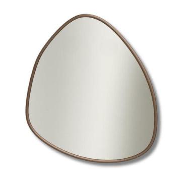 Imagem de Espelho Orgânico Moldura Com Borda Decorativo Grande Parede 70x60 - LO