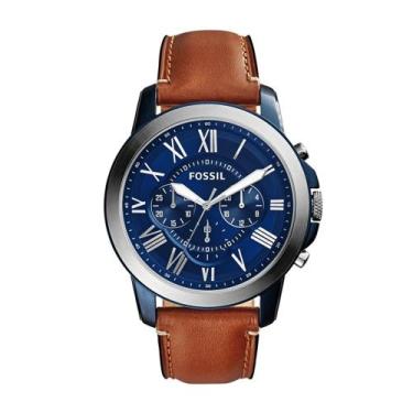 Imagem de Relógio Fossil Pulseira Couro Cronógrafo Masculino FS5151/0AN