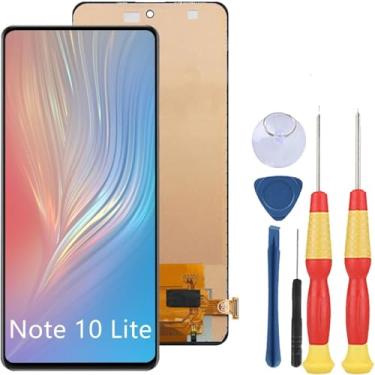 Imagem de SiuVorZhi Tela LCD compatível com Samsung Galaxy Note 10 Lite LCD Display Touch Screen Assembly Peças de reposição com ferramentas