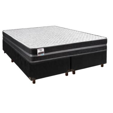 Imagem de Colchão Queen Molas Ultralastic + Box Preto - Bogota - Inducol