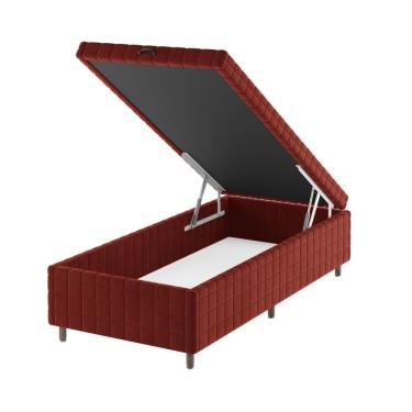 Imagem de Base Box Bau Solteiro Ravena (43x88x188cm) Cobre - Casa Giulia