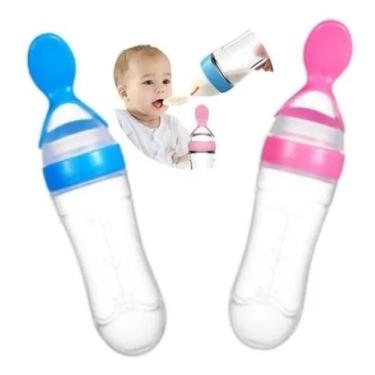 Imagem de Colher dosadora alimentadora para bebê, colher dosadora leite materno,