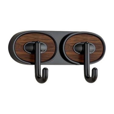 Imagem de WeiLaiKeQi Cabide de parede moderno, fácil de instalar, suporte para roupão de banho multiuso, gancho para chuveiro, para entrada, escritório e casa, Gancho Duplo