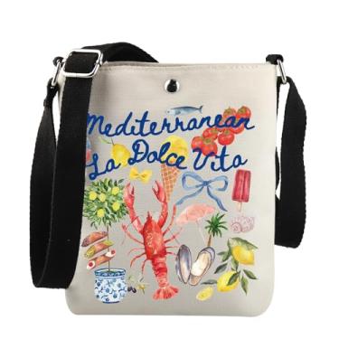 Imagem de Bolsa tiracolo para presente da Costa Amalfitana La Dolce Vita, Itália, viagem, lembrança, presente para amantes de viagens, Bolsa C La Dolce