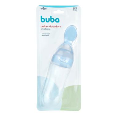 Imagem de Colher Dosadora Buba Baby Silicone Azul 1 Unidade