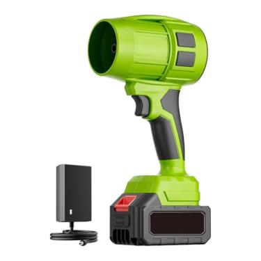 Imagem de Baoblaze Soprador de folhas sem fio, limpador, turbina de 55.000 RPM, ventilador de jato, espanador de ar elétrico para lavagem de carros, limpeza de PC, Style a