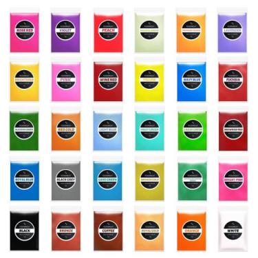 Imagem de Pó de mica de 30 cores para resina epóxi, brilho labial, sombra para o