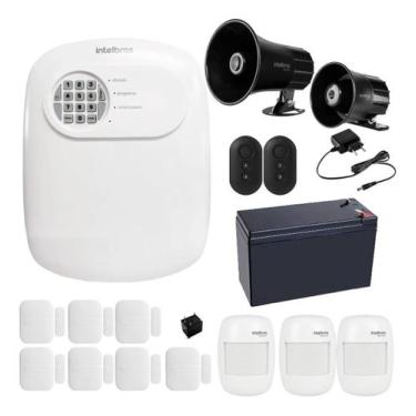 Imagem de Kit Alarme Intelbras ANM 24 NET com 10 Sensores Sem Fio e 2 Sirenes