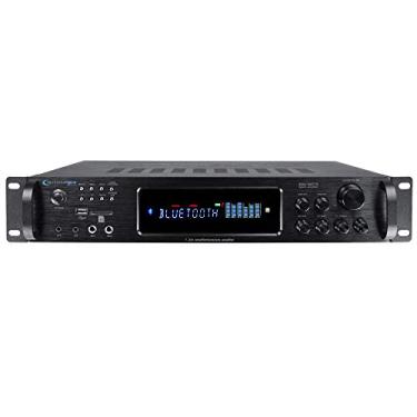 Imagem de Technical Pro Amplificador híbrido digital de 3500 watts, pré-amplificador/sintonizador com entradas de cartão SD USB, rádio FM, gravador, Bluetooth e controle remoto
