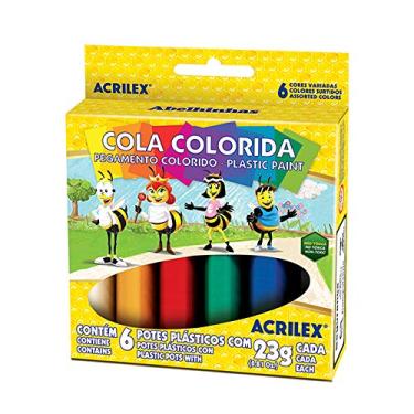 Imagem de Cola Colorida com 6 Cores 23gr - Acrilex