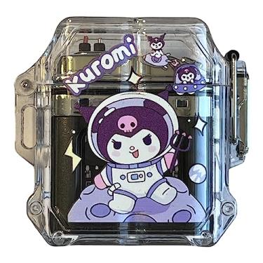 Imagem de NIVEK Kulomi Isqueiro de Carregamento USB Transparente Arco Duplo À Prova D'Água Recarregável Gatinho Melodia Japonês Kawaii (Astronauta Kulomi)
