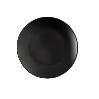 Imagem de Prato para Sobremesa 18cm Cozy Preto Plástico Coza Avulso Servir Torta Pudim Mousse