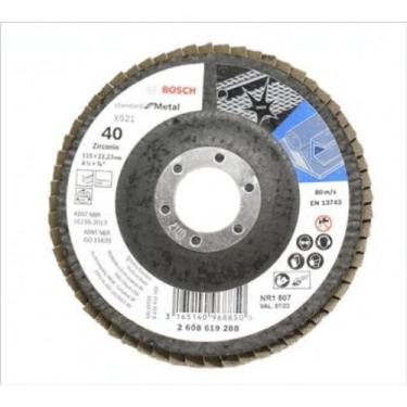 Imagem de Disco flap grao 40 115x22,23 - 2608619288 - bosch, Único