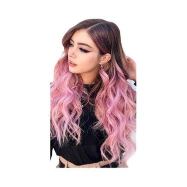 Imagem de Extensões De Cabelo Reto Coloridas Multicoloridas, 10 Peças, Postiço S