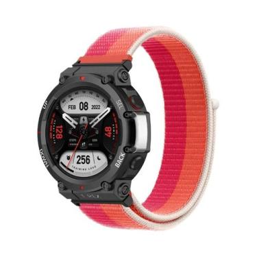 Imagem de Pulseira De Nylon Unissex Para Huami Amazfit T-REX 3/2 Smart Watch Ban