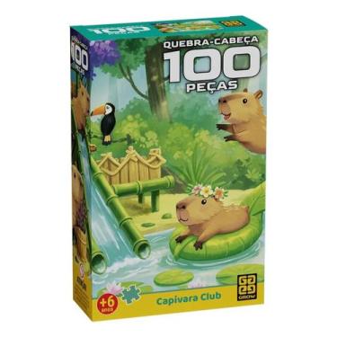 Imagem de Quebra-cabeça 100 peças Capivara Club - Grow
