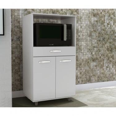 Imagem de Balcão Multiuso Para Forno/microondas Vr Moveis Cor:branco