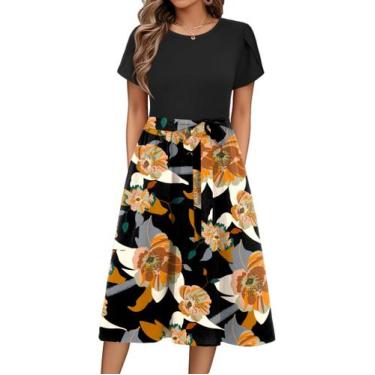 Imagem de Vestido Zeagoo Easter Casual Midi para mulheres, tamanho GG