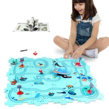 Imagem de Novos quebra-cabeças de plástico para crianças de 3 a 5 anos com um ve