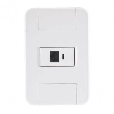 Imagem de Conjunto 4x2 1 Tomada Rj45 Cat. 6 Tramontina Tablet Branco