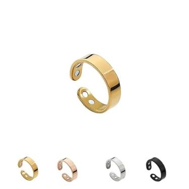 Imagem de Anel de enxaqueca anéis ajustáveis de aço inoxidável vitalidade linfática, anéis ultra fortes, alívio da ansiedade, joias para melhor saúde do sono, presentes para mulheres e homens, Aço inoxidável