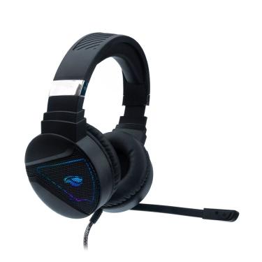 Imagem de Headset Gamer USB Hatchet PH-G730BK C3Tech, Over-Ear, Microfone Integrado, Iluminação RGB, Áudio Virtual 7.1 - Preto
