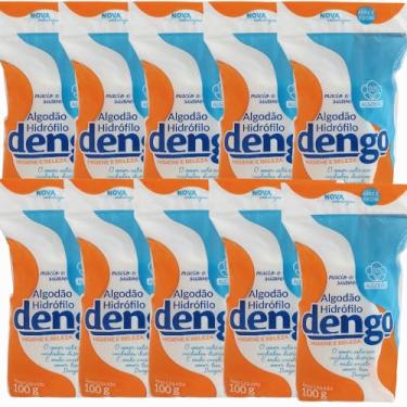 Imagem de KIT 10 ALGODAO EM ROLO 100G CAIXA DENGO HIGIENE CUIDADOS PESSOAIS ESTETICA SAUDE