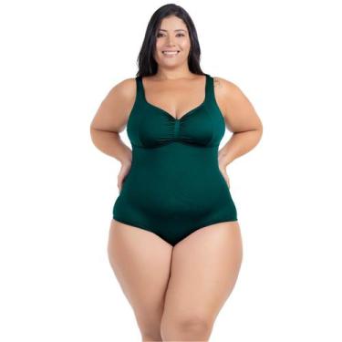 Imagem de Maiô Plus Size Costas Nuas Tecido Modelador Chapa Barriga - HYPE MODAS