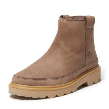 Imagem de Timberland Bota feminina Rowan Way Chelsea, Nobuck castanho-acinzentado, 36