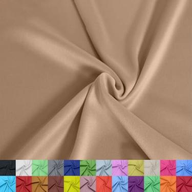 Imagem de Stylish FABRIC Forro interloque 100% poliéster de 152 cm de largura – tecido de malha leve elástico bidirecional, da The Yard para vestuário, maternidade, decorações de festa, cortinas, artesanato e