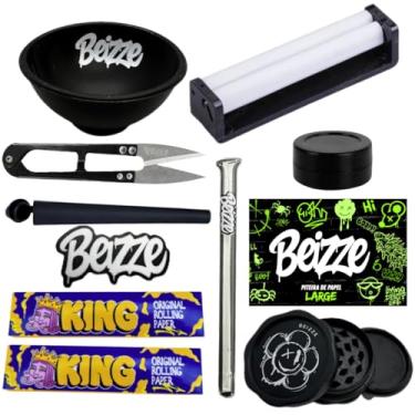 Imagem de Kit Tabacaria Cuia Bolador Slick Tesoura Tubete Sedas