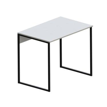 Imagem de Mesa de Escritório Workspace Branca e Preta 120 cm