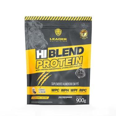Imagem de Hi Blend Whey Protein 3W - 900g Cookies e Cream - Leader Nutrition