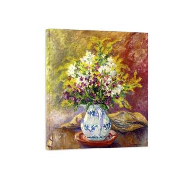 Imagem de Flores Pintura em tela Famosa Pintura Reprodução-Quadros para sala de estar-Mimosas-Pôster pronto para pendurar Tela Embrulhada 80x95cm