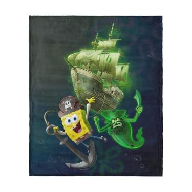 Imagem de Bob Esponja Calça Quadrada Busca por Calça Quadrada Cobertor Toque de Seda, Capa de Cama e Sofá de Pelúcia Macia, 127 x 152 cm