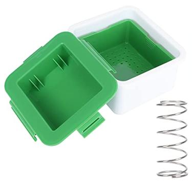 Imagem de Acessório de Cozinha Durável do Escorredor da Imprensa do Tofu para Fazer o Dispositivo da Cozinha do Tofu Pp Verde Branco