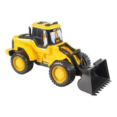 Imagem de Trator Pá Carregadeira Articulada Escavadeira Brinquedo Bs50 - Oba Oba