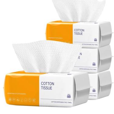 Imagem de Toalhas de rosto descartáveis KUKEO Ultra Thick 100% rayon, pacote com