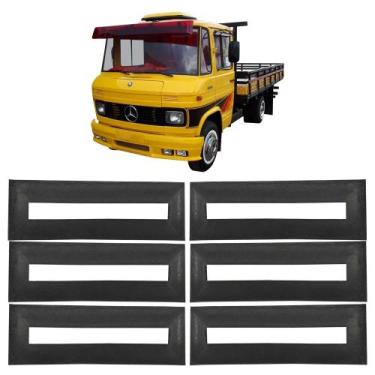 Imagem de Kit borracha dobradiça porta mb 608 - 6 peças - FCONFUORTO