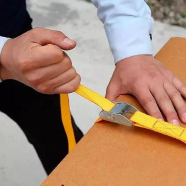 Imagem de Conjunto 2 Cintas de Amarração com Catraca Bagagem Carros Trava Ferram